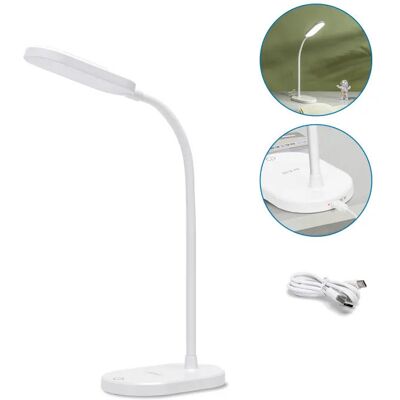 Aigostar Lampa Biurkowa 2.5W/160Lm Usb 3 Poziomy Jasności Biała Neutralna 5000K Aigostar Lampa Biurkowa 2.5W/160Lm Usb 3 Poziomy Jasności Biała Neutralna 5000K