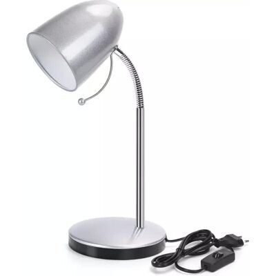 Aigostar Lampa Biurkowa Elastyczna H280mm Bez Źródła Światła Srebrna E27/320v Aigostar Lampa Biurkowa Elastyczna H280mm Bez Źródła Światła Srebrna E27/320v