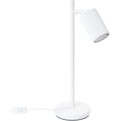 Sollux Lighting Karbon Biała Minimalistyczna Lampa Biurkowa - Desk Table Lamp Sollux Lighting Karbon Biała Minimalistyczna Lampa Biurkowa - Desk Table Lamp