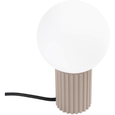 SOLLUX LIGHTING Lampa biurkowa modna kula na stół HALO taupe Sollux SL.1746 SOLLUX LIGHTING Lampa biurkowa modna kula na stół HALO taupe Sollux SL.1746