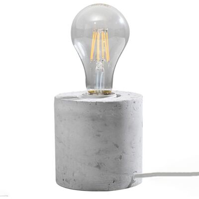 Lampa biurkowa SALGADO beton industrialny cylindryczny rozproszone światło SL.0680 Sollux Lighting Lampa biurkowa SALGADO beton industrialny cylindryczny rozproszone światło SL.0680 Sollux Lighting