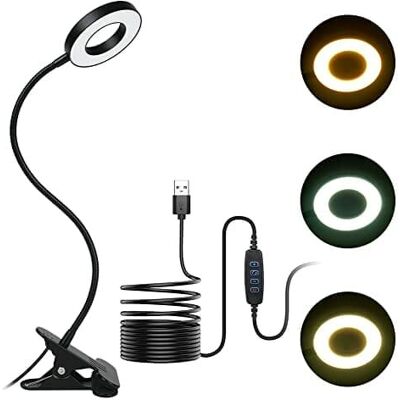 Inny producent Lampa Biurkowa Uraqt Clip Usb Z 12 Poziomami Jasności - 3 Tryby Oświetlenia Inny producent Lampa Biurkowa Uraqt Clip Usb Z 12 Poziomami Jasności - 3 Tryby Oświetlenia