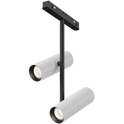Maytoni Lampa do szyn magnetycznych Elti TR005-4-2X12W-DS-BW LED 24W 2700-6000K tuba biała czarna Maytoni Lampa do szyn magnetycznych Elti TR005-4-2X12W-DS-BW LED 24W 2700-6000K tuba biała czarna