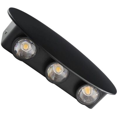 Lampa LED Pontas Czarna 6W elewacyjna Italux Lampa LED Pontas Czarna 6W elewacyjna Italux