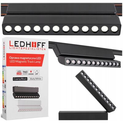 inna (Inny) Lampa LED reflektor do szyny magnetycznej 12W CZARNA 4000K oprawa regulacja inna (Inny) Lampa LED reflektor do szyny magnetycznej 12W CZARNA 4000K oprawa regulacja