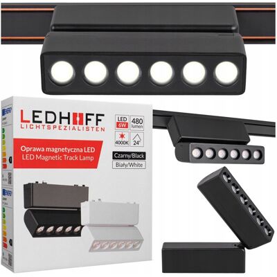 inna (Inny) Lampa LED reflektor do szyny magnetycznej 6W CZARNA 4000K oprawa regulowana inna (Inny) Lampa LED reflektor do szyny magnetycznej 6W CZARNA 4000K oprawa regulowana