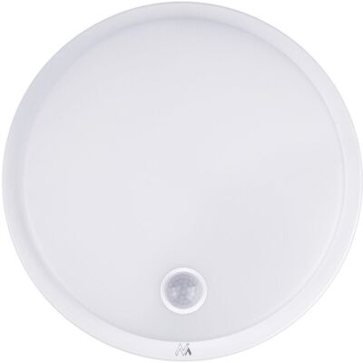 Lampa LED z czujnikiem ruchu Maclean , czujnik PIR, kolor biały, 10W, IP65, 1000lm, barwa neutralna, MCE525 W Lampa LED z czujnikiem ruchu Maclean , czujnik PIR, kolor biały, 10W, IP65, 1000lm, barwa neutralna, MCE525 W