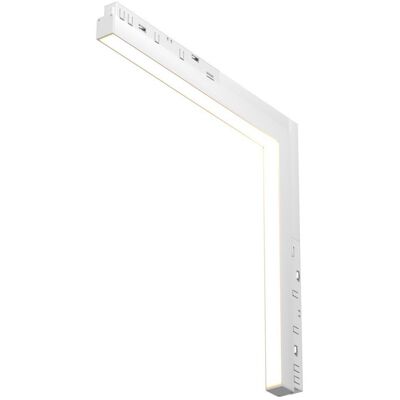 Maytoni Lampa magnetyczna szynowa narożna Basis TR102-24W3K-W LED 24W 3000K gabinetowa biała Maytoni Lampa magnetyczna szynowa narożna Basis TR102-24W3K-W LED 24W 3000K gabinetowa biała