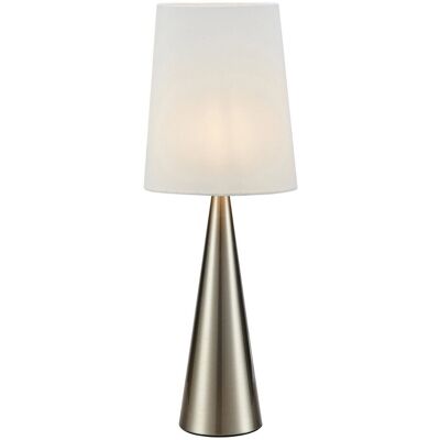 Lampa stołowa Conus z niklem satynowym - Dekoracja domu Lampa stołowa Conus z niklem satynowym - Dekoracja domu