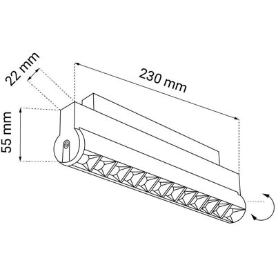 Lampa Na Listwie Do Szyn Magnetycznych Komatsu 6599 Shilo Led 12w 3000k Metalowa Czarna Lampa Na Listwie Do Szyn Magnetycznych Komatsu 6599 Shilo Led 12w 3000k Metalowa Czarna