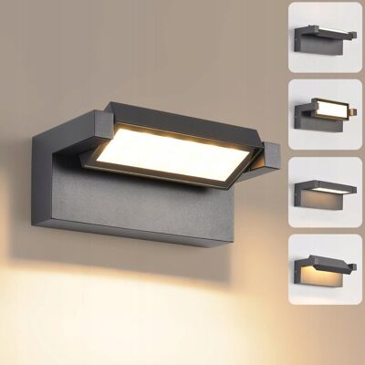 Inny producent Lampa na Ścianę LED 22W IP65 Wodoodporna 3000K Ciepła Ogrodowa Szara Inny producent Lampa na Ścianę LED 22W IP65 Wodoodporna 3000K Ciepła Ogrodowa Szara