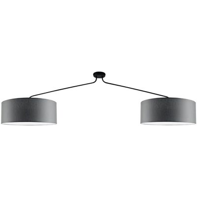 Lampa nasufitowa Lamego 5196 Shilo z abażurami do gabinetu szary Lampa nasufitowa Lamego 5196 Shilo z abażurami do gabinetu szary
