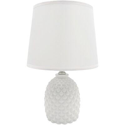 Inny producent Lampa nocna nowoczesna biała stołowa glamour 29 cm Inny producent Lampa nocna nowoczesna biała stołowa glamour 29 cm