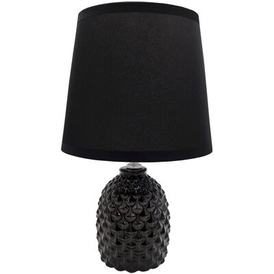 Inny producent Lampa nocna nowoczesna czarna stołowa glamour 29 cm Inny producent Lampa nocna nowoczesna czarna stołowa glamour 29 cm