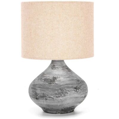 Brązowa ceramiczna lampa stołowa - Lampa stołowa Brązowa ceramiczna lampa stołowa - Lampa stołowa