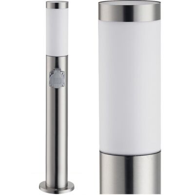 Lampa Ogrodowa słupek ogrodowy 65 cm E27 z gniazdem 230V SuperLED Lampa Ogrodowa słupek ogrodowy 65 cm E27 z gniazdem 230V SuperLED