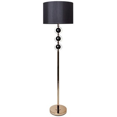 Eurofirany Lampa podłogowa 41x153 Amelia czarna złota Eurofirany Lampa podłogowa 41x153 Amelia czarna złota