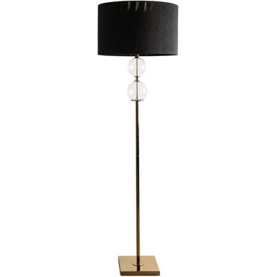 Eurofirany Lampa podłogowa Ariana 50x30x167 czarna złota Eurofirany Lampa podłogowa Ariana 50x30x167 czarna złota
