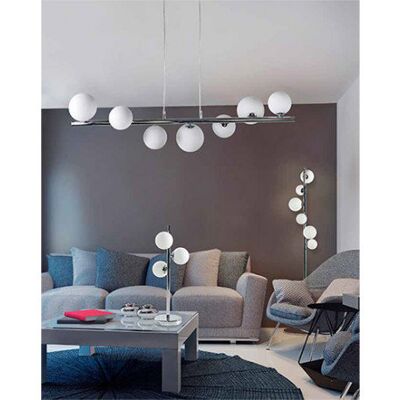Lampa podłogowa AZZARDO SYBILLA DEL-8389-6F, biała, 25 W Lampa podłogowa AZZARDO SYBILLA DEL-8389-6F, biała, 25 W