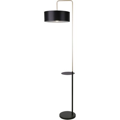 Candellux Lighting Lampa podłogowa czarna złota 1xE27 Impact 51-00026 Candellux Lighting Lampa podłogowa czarna złota 1xE27 Impact 51-00026