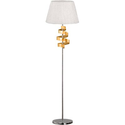 Lampa podłogowa Denis Chrom Złoty, Candellux Lampa podłogowa Denis Chrom Złoty, Candellux