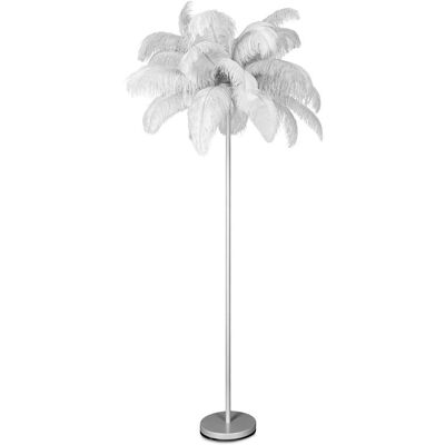 Eurofirany Lampa podłogowa Feri 95x180 srebrna Eurofirany Lampa podłogowa Feri 95x180 srebrna