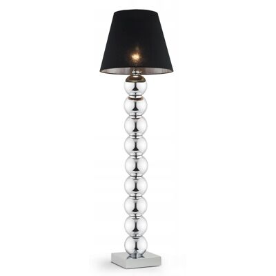 Lampa Podłogowa Japandi Czarna Chrom E27 1x15w Fudżi Argon Lampa Podłogowa Japandi Czarna Chrom E27 1x15w Fudżi Argon