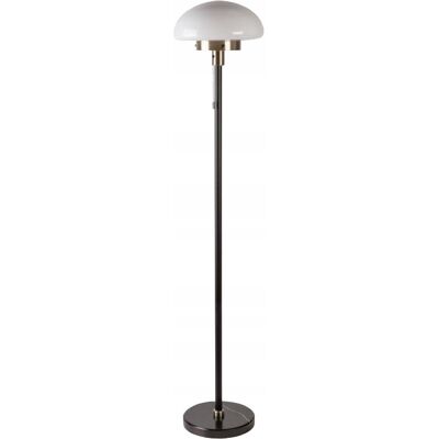 Lampa podłogowa LAMIA , E27, max.25 W, IP20, śr. 30,6 cm, czarno/złoty, GTV Lampa podłogowa LAMIA , E27, max.25 W, IP20, śr. 30,6 cm, czarno/złoty, GTV