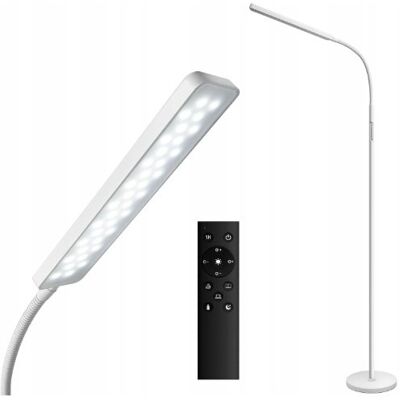 BB Home Lampa podłogowa LED BBHome 12W z pilotem ściemnialna biały BB Home Lampa podłogowa LED BBHome 12W z pilotem ściemnialna biały