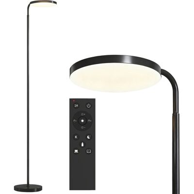 Lampa podłogowa LED HOMCOM do salonu, ściemnialna, 2800 lm, z magnetycznym pilotem, płynnie regulowana w zakresie 3000–6500 K, lampa sufitowa z regu.. Lampa podłogowa LED HOMCOM do salonu, ściemnialna, 2800 lm, z magnetycznym pilotem, płynnie regulowana w zakresie 3000–6500 K, lampa sufitowa z regu..