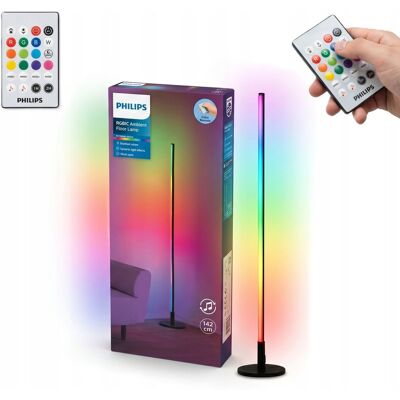 Inny producent Lampa Podłogowa Led Philips Rgbic Ambient Narożna 140cm Pilot Muzyka Rgb Inny producent Lampa Podłogowa Led Philips Rgbic Ambient Narożna 140cm Pilot Muzyka Rgb