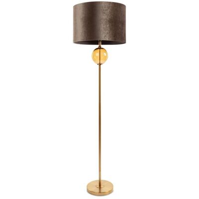 Eurofirany Lampa podłogowa Leona 46x31x165 brązowa Eurofirany Lampa podłogowa Leona 46x31x165 brązowa