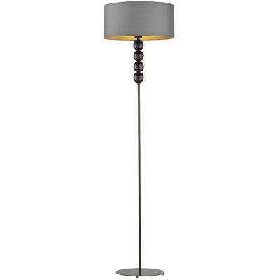 Lampa podłogowa LYSNE Bermudy Gold, szary stalowy ze złotym wnętrzem Lampa podłogowa LYSNE Bermudy Gold, szary stalowy ze złotym wnętrzem