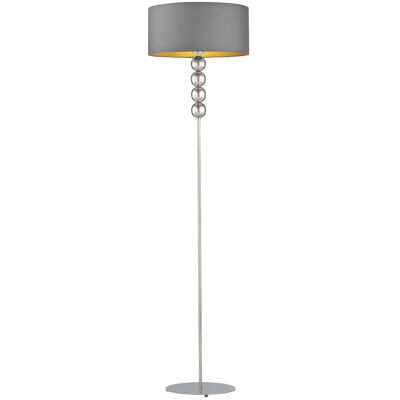 Lampa podłogowa LYSNE Bermudy Gold, szary stalowy ze złotym wnętrzem Lampa podłogowa LYSNE Bermudy Gold, szary stalowy ze złotym wnętrzem