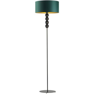 Lampa podłogowa LYSNE Bermudy Gold, zieleń butelkowa ze złotym wnętrzem Lampa podłogowa LYSNE Bermudy Gold, zieleń butelkowa ze złotym wnętrzem