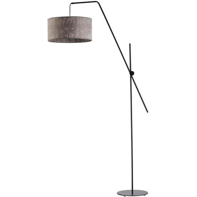Lampa podłogowa LYSNE Bilbao, 60 W, E27, beton/czarna, 176x90 cm Lampa podłogowa LYSNE Bilbao, 60 W, E27, beton/czarna, 176x90 cm