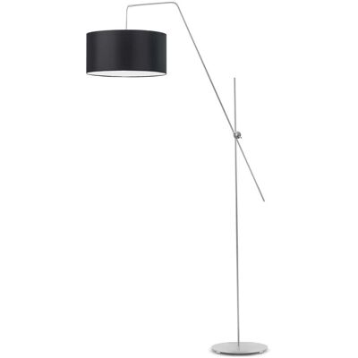 Lampa podłogowa LYSNE Bilbao, 60 W, E27, czarna/srebrna, 176x90 cm Lampa podłogowa LYSNE Bilbao, 60 W, E27, czarna/srebrna, 176x90 cm