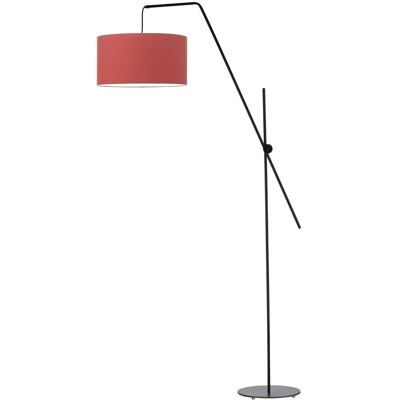 Lampa podłogowa LYSNE Bilbao, 60 W, E27, czerwona/czarna, 176x90 cm Lampa podłogowa LYSNE Bilbao, 60 W, E27, czerwona/czarna, 176x90 cm