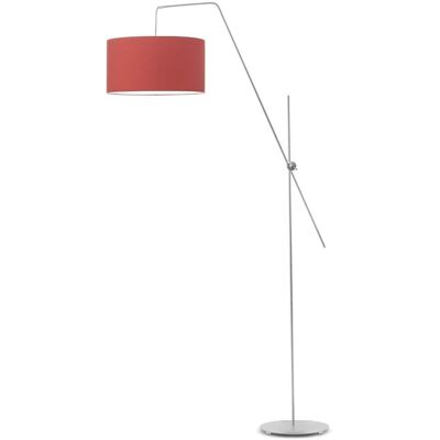Lampa podłogowa LYSNE Bilbao, 60 W, E27, czerwona/srebrna, 176x90 cm Lampa podłogowa LYSNE Bilbao, 60 W, E27, czerwona/srebrna, 176x90 cm