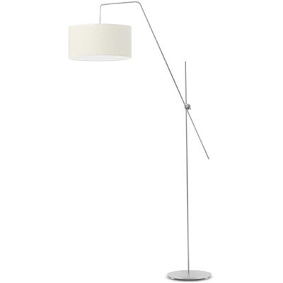 Lampa podłogowa LYSNE Bilbao, 60 W, E27, ecru/srebrna, 176x90 cm Lampa podłogowa LYSNE Bilbao, 60 W, E27, ecru/srebrna, 176x90 cm