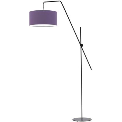 Lampa podłogowa LYSNE Bilbao, 60 W, E27, fioletowa/czarna, 176x90 cm Lampa podłogowa LYSNE Bilbao, 60 W, E27, fioletowa/czarna, 176x90 cm