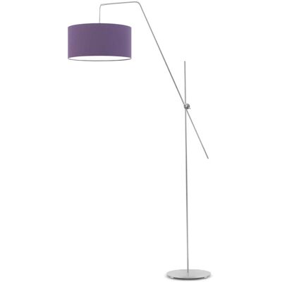 Lampa podłogowa LYSNE Bilbao, 60 W, E27, fioletowa/srebrna, 176x90 cm Lampa podłogowa LYSNE Bilbao, 60 W, E27, fioletowa/srebrna, 176x90 cm