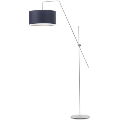 Lampa podłogowa LYSNE Bilbao, 60 W, E27, granatowa/srebrna, 176x90 cm Lampa podłogowa LYSNE Bilbao, 60 W, E27, granatowa/srebrna, 176x90 cm