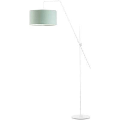 Lampa podłogowa LYSNE Bilbao, 60 W, E27, miętowa/biała, 176x90 cm Lampa podłogowa LYSNE Bilbao, 60 W, E27, miętowa/biała, 176x90 cm