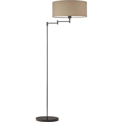Lampa podłogowa LYSNE Cancun, 60 W, E27, beżowa/czarna, 155x63 cm Lampa podłogowa LYSNE Cancun, 60 W, E27, beżowa/czarna, 155x63 cm