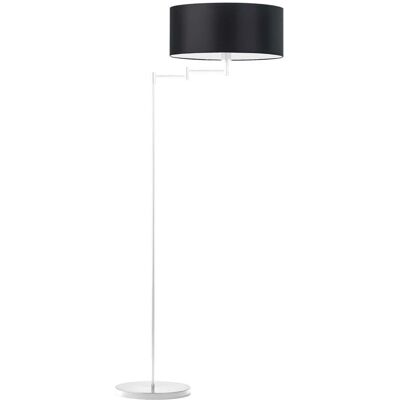 Lampa podłogowa LYSNE Cancun, 60 W, E27, czarna/biała, 155x63 cm Lampa podłogowa LYSNE Cancun, 60 W, E27, czarna/biała, 155x63 cm