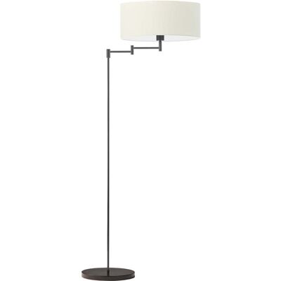 Lampa podłogowa LYSNE Cancun, 60 W, E27, ecru/czarna, 155x63 cm Lampa podłogowa LYSNE Cancun, 60 W, E27, ecru/czarna, 155x63 cm