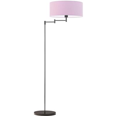 Lampa podłogowa LYSNE Cancun, 60 W, E27, jasnofioletowa/czarna, 155x63 cm Lampa podłogowa LYSNE Cancun, 60 W, E27, jasnofioletowa/czarna, 155x63 cm