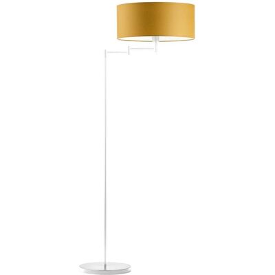 Lampa podłogowa LYSNE Cancun, 60 W, E27, musztardowa/biała, 155x63 cm Lampa podłogowa LYSNE Cancun, 60 W, E27, musztardowa/biała, 155x63 cm
