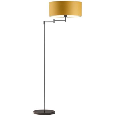 Lampa podłogowa LYSNE Cancun, 60 W, E27, musztardowa/czarna, 155x63 cm Lampa podłogowa LYSNE Cancun, 60 W, E27, musztardowa/czarna, 155x63 cm